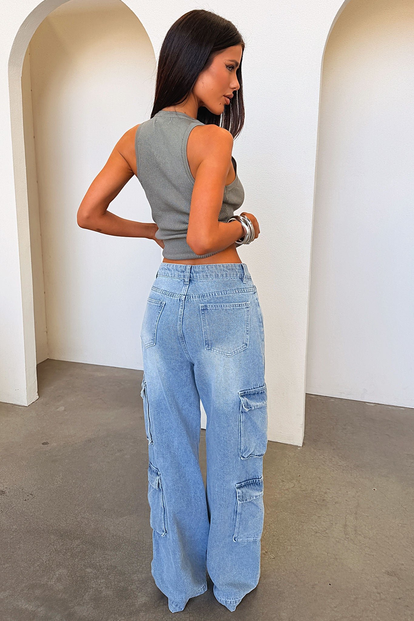 Elias Cargo Jeans - Blue - Image 6
