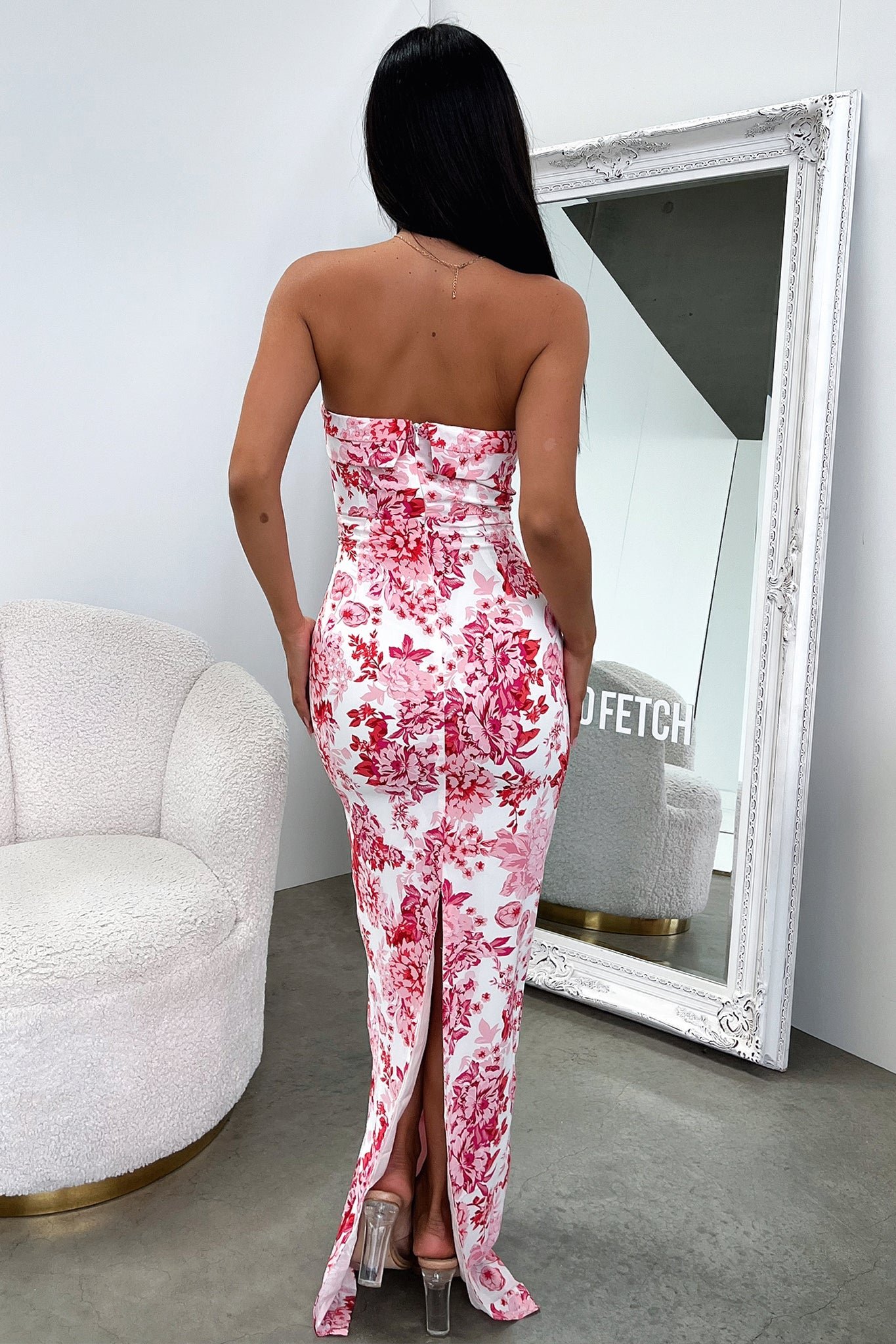 Charms Maxi Dress - Pink Floral - Image 7