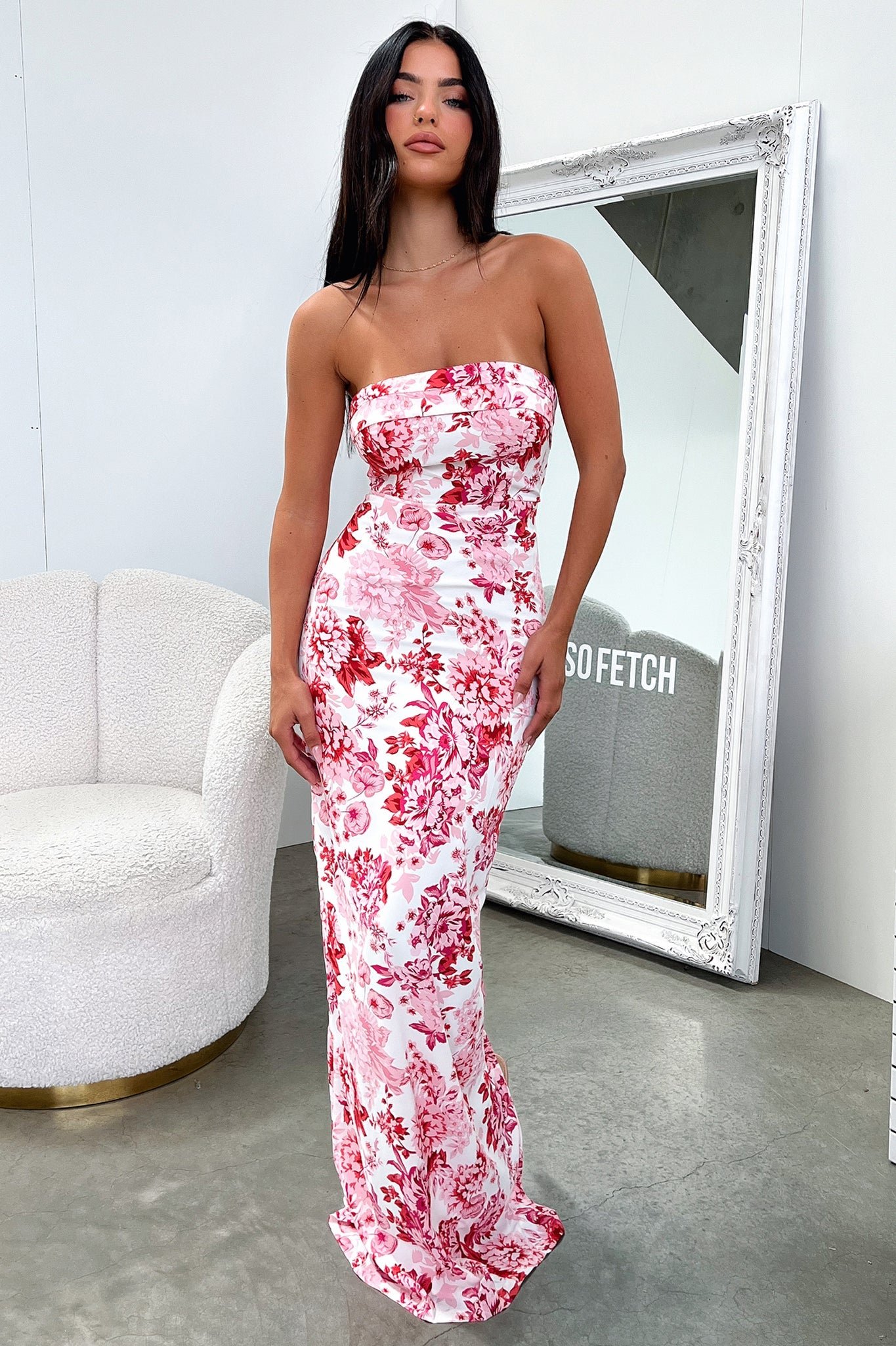 Charms Maxi Dress - Pink Floral - Image 2