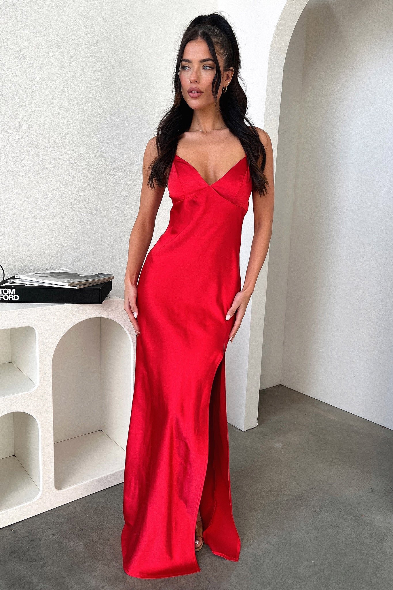 Jennifer Maxi Dress - Red - Image 2