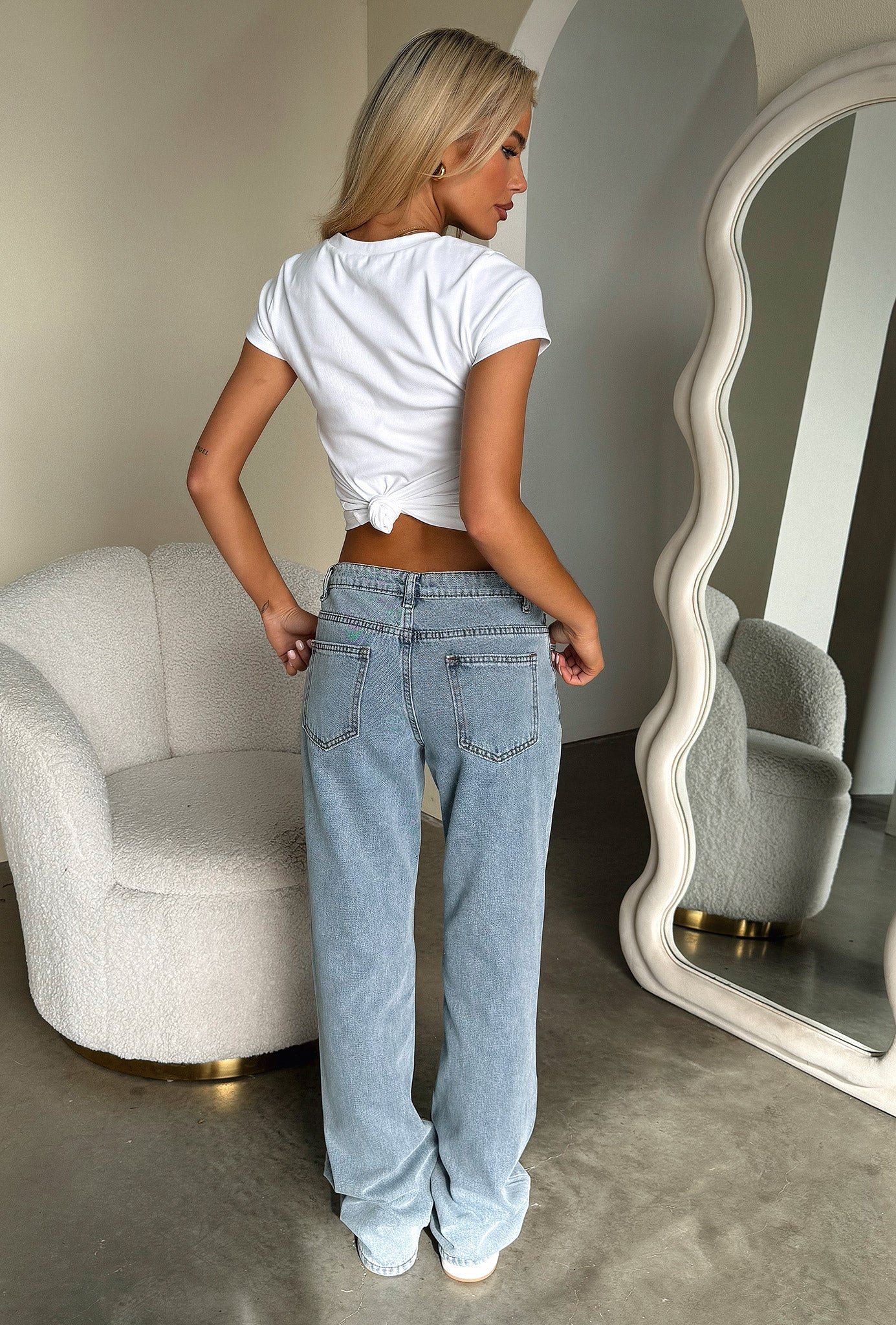 Jesse Low Rise Jeans - Blue - Image 6